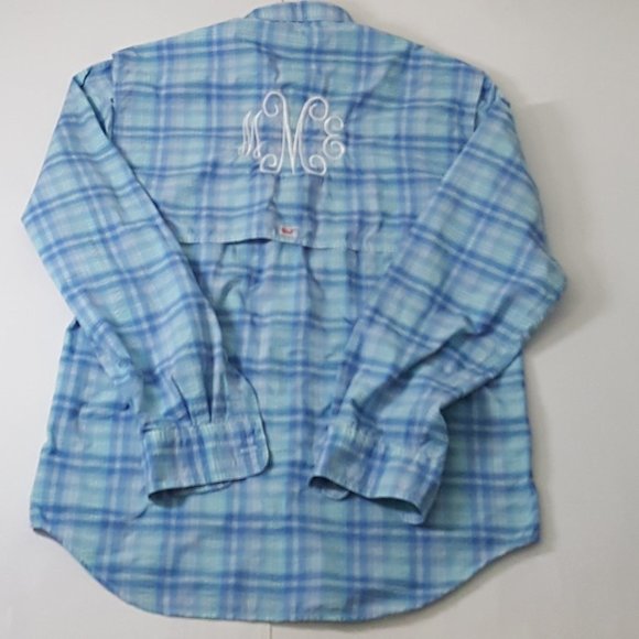 Vineyard Vines Mens Harbor Shirt Blue Plaid Long Sleeve Sz XS Multicolor - Picture 3 of 8